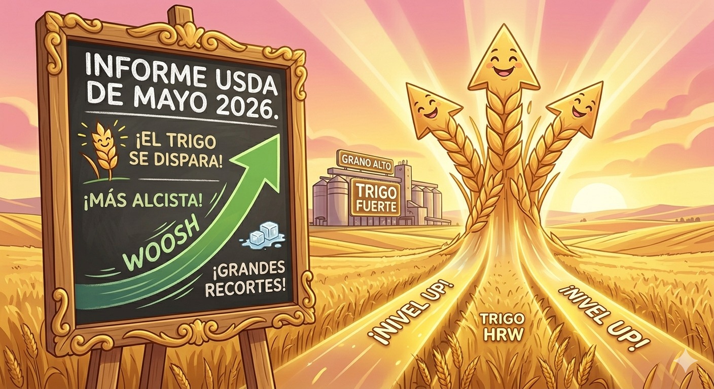 El trigo sacude el tablero: El USDA proyecta la menor cosecha en Medio Siglo