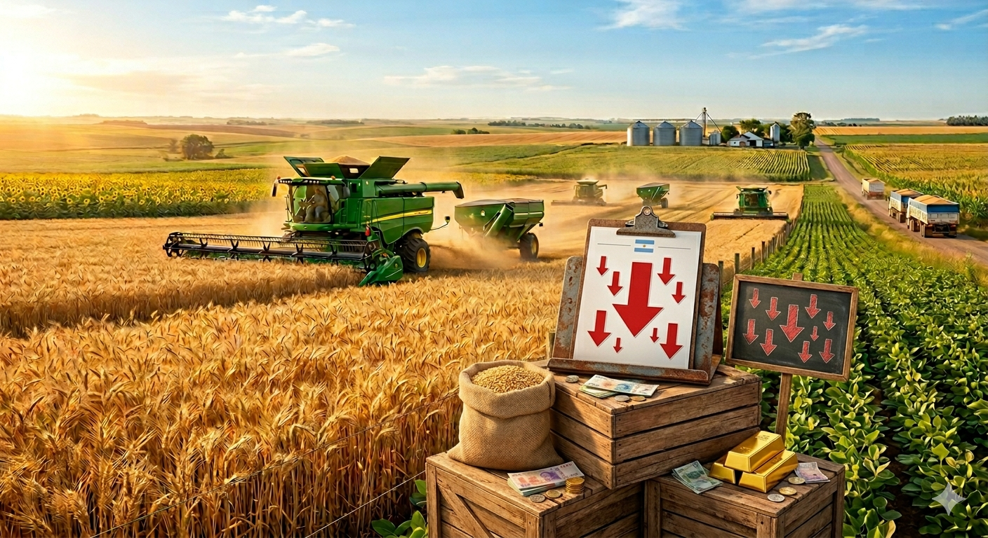 A TRAVES DEL DECRETO 425/2026 Y POR PARTE DEL GOBIERNO QUEDÓ FORMALIZADA LA REDUCCIÓN DE RETENCIONES PARA LOS PRINCIPALES CULTIVOS AGRÍCOLAS