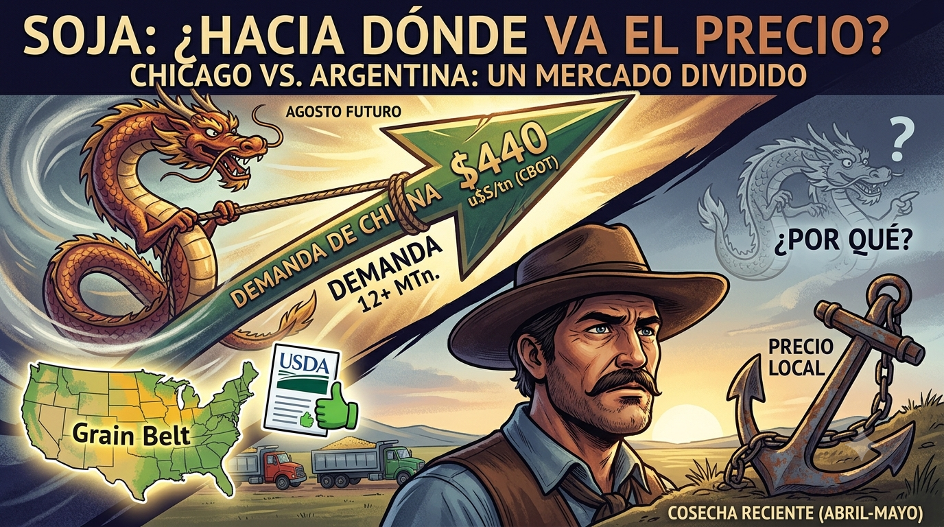 LA SOJA EN CHICAGO TOCA MÁXIMOS DESDE FINALES DE MAYO