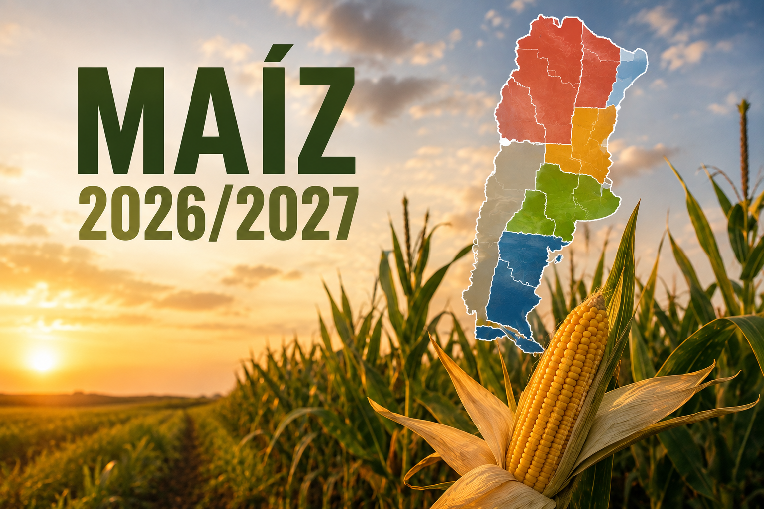 MAÍZ 2026/27: EL ÁREA SE MANTENDRÍA EN 8,4 MHA, CON CAMBIOS SEGÚN LA REGIÓN