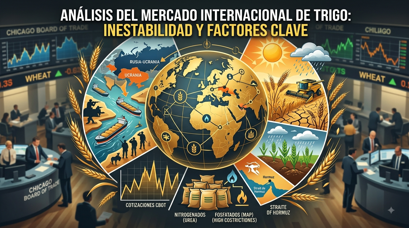 Análisis del Mercado Internacional de Trigo: Inestabilidad y Factores Clave